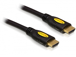 DeLOCK HDMI 1.4-Kabel 2,0 m, Stecker/Stecker, HDMI-Kabel 2 m, HDMI Typ A (Standard), schwarz