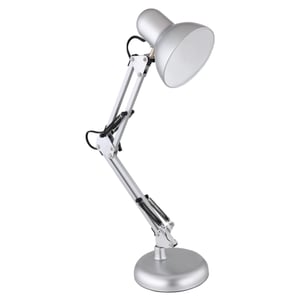 RealPower 471667 E27 Table Lamp, Silver