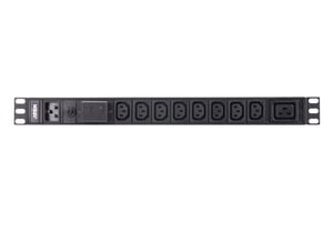 ATEN 9-Outlet 1U Basic PDU with rozdzielacz zasilania PDU 9 x gniazdo sieciowe Czarny