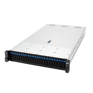 ASUS RS720A-E13-RS24G Socket SP5 Rack (2U) Svart, Silver