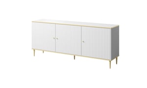 Cama Komoda GLAMOUR 180x40x75,5 cm biały mat + złoty