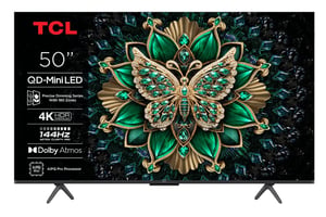 TCL 50Q6C Telewizor 127 cm (50") 4K Ultra HD Smart TV Wi-Fi Metaliczny