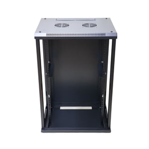 Extralink Szafa rack 15U 600x450 Czarna montowana na ścianie