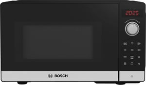 Bosch Serie 2 FEL023MS2 Mikrowelle Schwarz, Edelstahl Solo-Mikrowelle für die Arbeitsplatte 20 l 800 W