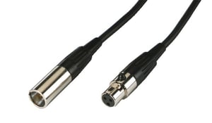 Monacor MCM-500/SW 5 m XLR (3-pin) Audio Cable, Black