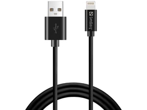 Sandberg USB > Lightning MFI 1 m Schwarz