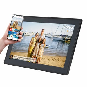 Denver PFF-1515B Digital Photo Frame, Black, 39.6 cm (15.6"), Touchscreen, Wi-Fi