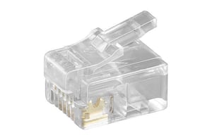 Microconnect KON502-10R wtyczka RJ-12 6P6C Przezroczysty