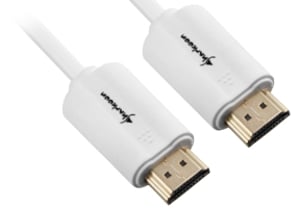 Sharkoon 1 m, 2xHDMI-Kabel, HDMI Typ A (Standard) – Weiß