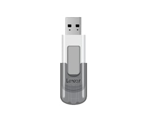 Lexar JumpDrive V100 USB-minne 64 GB USB Typ A 3.2 Gen 1 (3.1 Gen 1) Grå, Vit