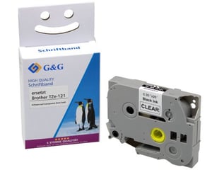 G&G 15546 taśmy do etykietowania Czarny na przezroczystym TZ/TZe