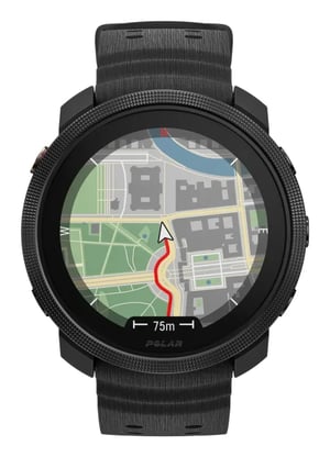 Polar 40-59-7010 smartwatch / sports watch, 3.25 cm (1.28") AMOLED digital display, 416 x 416 px, touchscreen, black, GPS