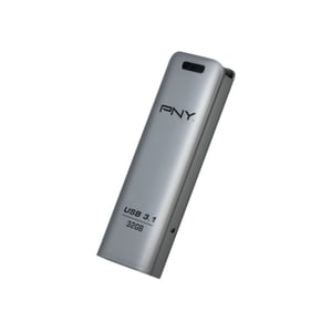 PNY FD32GESTEEL31G-EF 32 GB USB Flash Drive, 3.2 Gen 1 (3.1 Gen 1), Stainless Steel