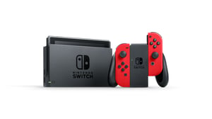 Nintendo Switch + Super Mario Odyssey – tragbare Spielkonsole, 15,8 cm (6,2"), 32 GB, Touchscreen, WLAN, grau, rot