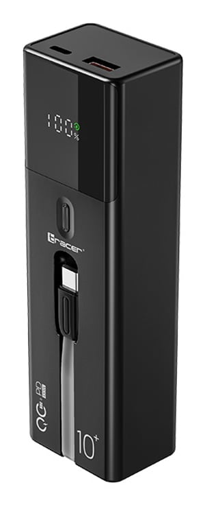 Tracer Quant Litiumjonbatteri (Li-Ion) 10 000 mAh Svart