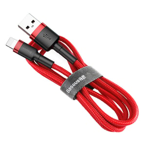 Baseus CALKLF-B09 kabel Lightning 1 m Rot