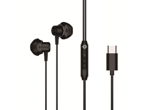 Conceptronic BRENDAN04B Headphones/Headset Wired In-Ear Calls/Music USB Type-C Black