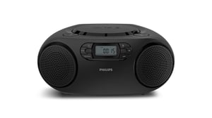 Philips TAZ2000B/10 CD-Player, silber, schwarz, tragbarer CD-Player
