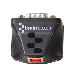 Brainboxes US-235 przejściówka do kabli RS232 USB Czarny