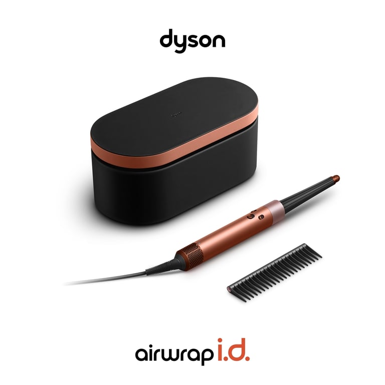 Dyson Airwrap ID Curly + Coily Multistyler Ciepły Czarny, Złoto różowe