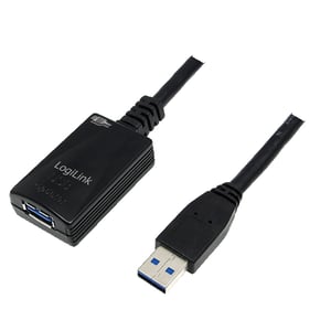 LogiLink 5,0 m USB 3.0 M/F-Kabel USB 3.2 Gen 1 (3.1 Gen 1) 5 m USB A Schwarz
