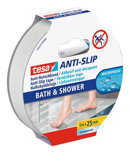 TESA 55533-00000-11 Non-slip, self-adhesive bathroom mat Non-slip bath mat Transparent