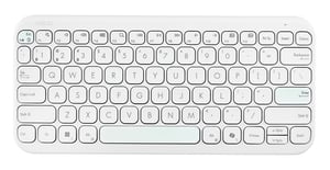 ASUS Marshmallow Keyboard KW100 klawiatura Dom Bluetooth QWERTY Amerykański międzynarodowy Beżowy