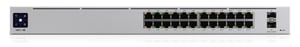 Ubiquiti UniFi Pro 24-portars PoE-hanterad L2/L3 Gigabit Ethernet (10/100/1000) med PoE-stöd, 1U, silver