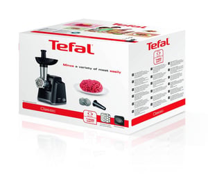 Tefal NE105838 maszynka do mielenia 1400 W Czarny, Stal nierdzewna