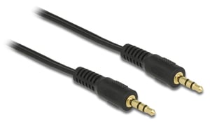 DeLOCK 84001 kabel audio 2,5 m 3.5mm Czarny