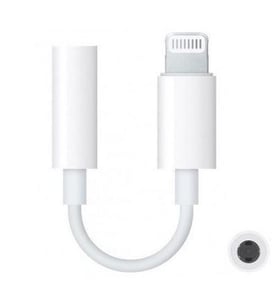 CoreParts MSPP74280 Adapter für Lightning-Kabel auf 3,5-mm-Audio, weiß