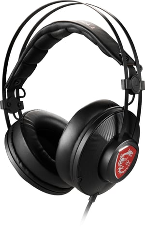 MSI H991 Hörlurar med sladd, huvudband, gaming, svart