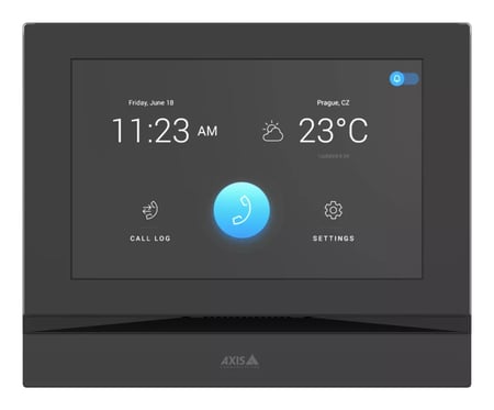 Axis I5304 wideodomofon 17,8 cm (7") Czarny