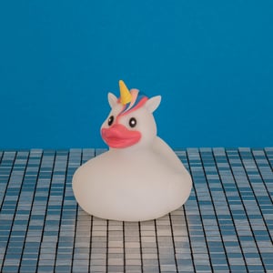 Thumbs Up 1001821 Game/Toy/Bath Sticker Rubber Bath Duck White