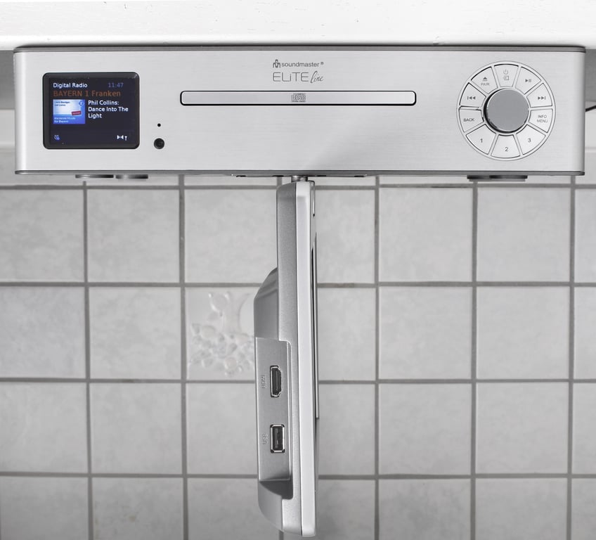 Soundmaster KTD1020SI odtwarzacz DVD/Blu-ray Odtwarzacz CD HiFi Srebrny