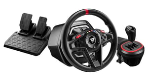 Thrustmaster T128 Shifter Pack Black USB Steering Wheel + Pedals Analog PC, Xbox