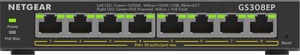 NETGEAR GS308EP Hanterad L2/L3 Gigabit Ethernet (10/100/1000) Stöd för PoE Svart