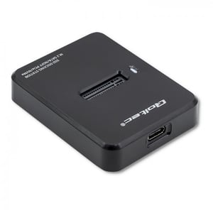 Qoltec 50313 hölje för hårddiskar SSD-hölje Svart M.2