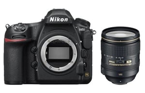 Nikon D850 + AF-S 24-120 mm 1:4G ED VR Kit for DSLR with 45.7 MP CMOS Sensor 8256 x 5504 px Black