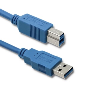 Qoltec 52309 kabel USB USB 3.2 Gen 1 (3.1 Gen 1) 2 m USB A USB B 5 Gbit/s Niebieski