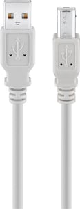 Goobay 50953 USB-Kabel USB 2.0 1,8 m USB A – USB B Grau