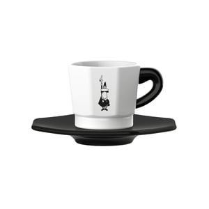 Bialetti RTATZ400 Tasse Schwarz, Weiß Kaffee 4 Stück