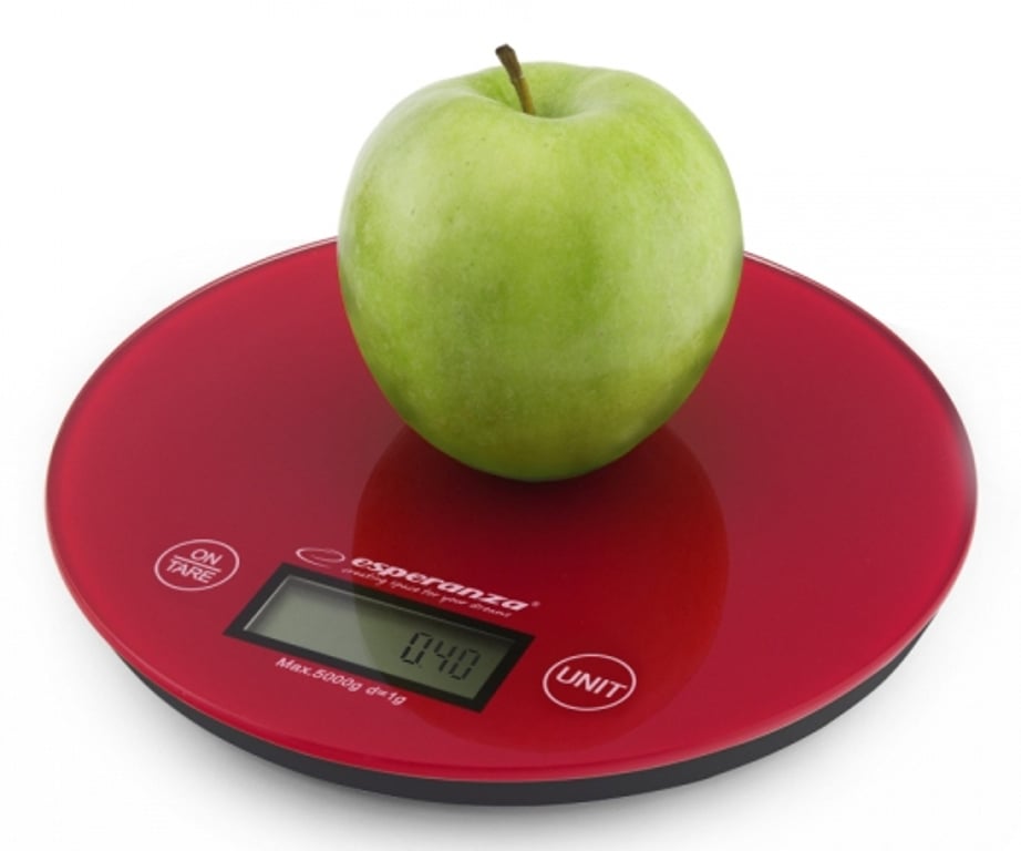 Esperanza Digital Kitchen Scale Mango Red Czerwony Elektroniczna waga kuchenna