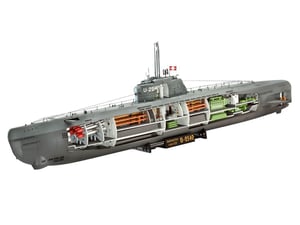 Revell U-Boot Typ XXI U 2540 &Interieur Model łodzi podwodnej Zestaw montażowy 1:144