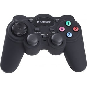 Defender Game Racer Turbo RS3 Czarny Gamepad PC, Playstation, Playstation 2, Playstation 3
