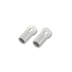 Hama 00205205 F-Typ-Koaxialstecker, 2 Stück