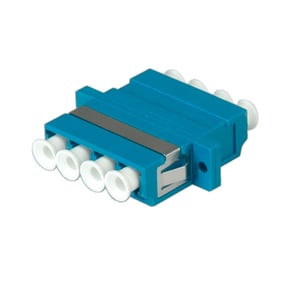 VALUE Fibre Optic Adapter LC Quadruple, OS2 Z Fiber Optic Adapter