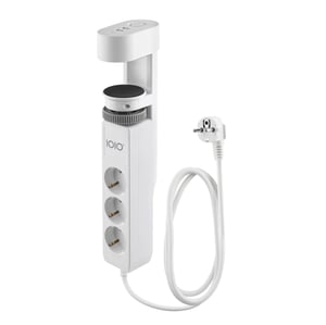 Olympia SL 3000 1.5 m Power Strip, 3 Outlets, Indoor, White