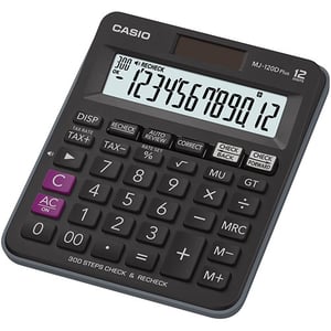 Casio MJ-120D Plus kalkulator Desktop Podstawowy kalkulator Czarny