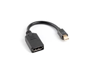Lanberg AD-0003-BK kabel DisplayPort 0,12 m Mini DisplayPort Czarny
